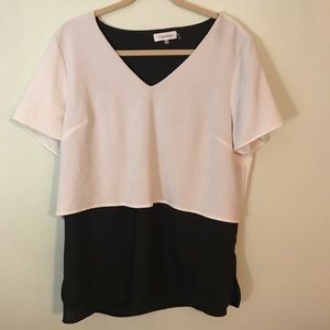 2 for $22 - NWOT Calvin Klein double layer blouse